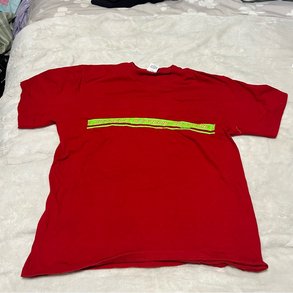 Supreme Red Crewneck Tee